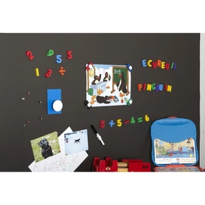 Yapışkanlı Manyetik Duvar Panosu Mıknatıs Tutan Pano 35X50 cm Siyah
