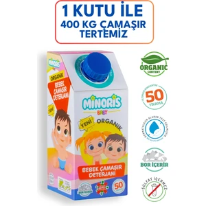 Baby Organik Antialerjik Bebek Çamaşır Deterjanı Parfümsüz 50 Yıkama