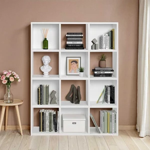adore mobilya Vera 12 Bölmeli Kitaplık-Beyaz 91X121X30 cm (Gxyxd)