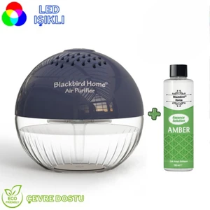 Blackbird Home Işıklı Hava Temizleyici Küre Antrasit + 150 ml Amber Küre Solüsyonu