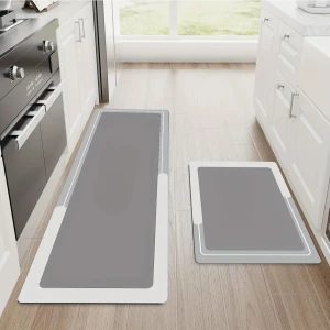 Su Emici Paspas Mutfak Paspası Şık Tasarım Kaymaz Taban 156*38 cm Takım 38X58 cm Yazısız Model M-61