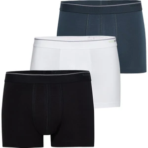Erkek Boxer 3'lü Paket Tender Cotton 9670 - Beyaz Siyah Antrasit
