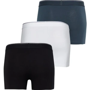 BLACKSPADE 9670 ERKEK TENDER COTTON SHORTY 3 LÜ BEYAZ-SİYAH-ANTRASİT BOXER