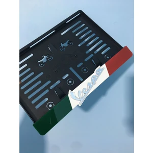 3ADİJİTAL Gümüş Vespa Motor Plakalığı