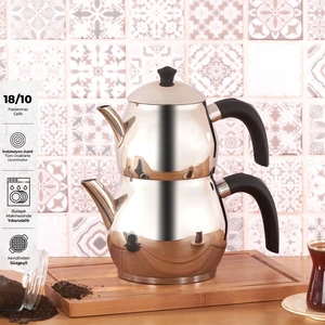 Cemre Maxi Siyah Çaydanlık Takımı 1.00 - 2.00 LT