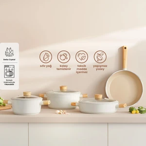 Swiss Crystal 7 Parça Tencere Seti