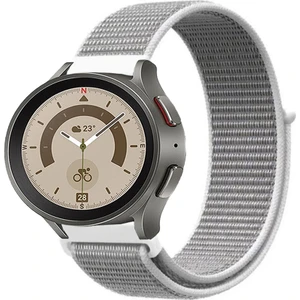 Samsung Galaxy Watch 4 5 5pro 6 7 FE 40mm ve 44mm ile Uyumlu Kordon Kumaş Desenli Cırt Cırtlı Spor Kayış