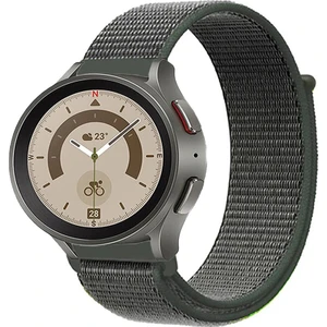 Samsung Galaxy Watch 4 5 5pro 6 7 FE 40mm ve 44mm ile Uyumlu Kordon Kumaş Desenli Cırt Cırtlı Spor Kayış