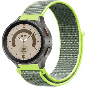 Samsung Galaxy Watch 4 5 5pro 6 7 FE 40mm ve 44mm ile Uyumlu Kordon Kumaş Desenli Cırt Cırtlı Spor Kayış