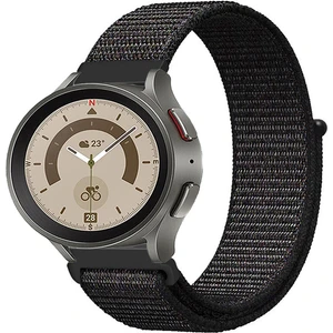 Samsung Galaxy Watch 4 5 5pro 6 7 FE 40mm ve 44mm ile Uyumlu Kordon Kumaş Desenli Cırt Cırtlı Spor Kayış