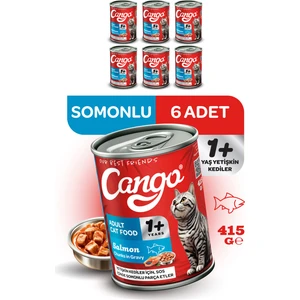 Yetişkin Yaş Kedi Maması Somonlu 415GR 6lı