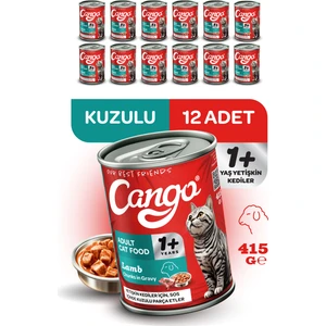 Yetişkin Yaş Kedi Maması Kuzu Etli 415GR 12LI
