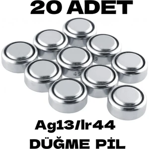 20 Adet AG13/LR44/357A Düğme Saat Pil Oyuncak Pili Alkalin