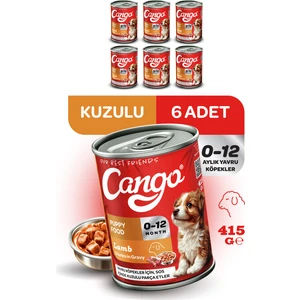 Yavru Yaş Köpek Maması Kuzu Etli 415GR 6lı
