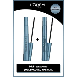 L'oréal Paris Telescopic 2'li Suya Dayanıklı Maskara - Siyah