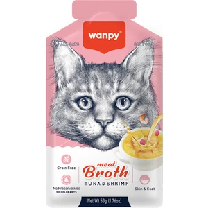 Kediler için Karidesli Ton Balığı Eti Çorbası 50g