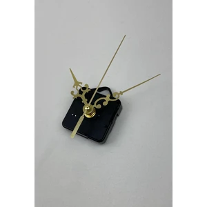 Mooclock Saat Mekanizması, Akar Sessiz Duvar Saati Mekanizma, 14 mm Şaft, Akrep-Yelkovan-Saniye-(Askılı)Kısa