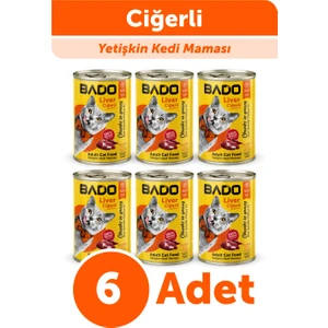 Yetişkin Yaş Kedi Maması Ciğerli 400GR 6Lı