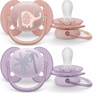 Philips Avent Ultra Soft Yumuşak 2li Emzik 0-6 Ay - Kız SCF091/09