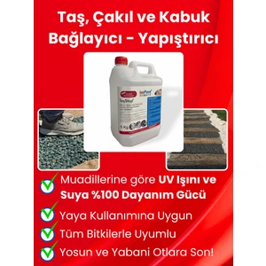 Taş Ve Kabuk Sabitleyici - Yapıştırıcı | Su Bazlı Taşstop 5kg | Çakıl Dağılmasına Son!