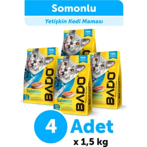 Yetişkin Kedi Maması Somonlu 1,5 Kg 4'lü