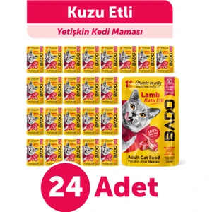Yetişkin Yaş Kedi Maması Kuzu Etli 85GR 24'lü