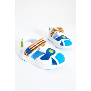 Flow Iı Hafif Erkek Bebek Beyaz/saks Mavi Sandalet