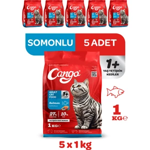 Yetişkin Kedi Maması Somonlu 1 kg 5'li
