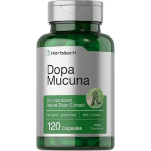 Dopa Mucuna Velvet Bean Herbal Extract 120 Caps