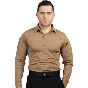 Wolftrap Tactical Kapan Polo Yaka Bej Taktik Tshirt 2 Cepli Uzun Kollu Taktik Tshirt