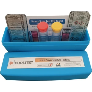 "pooltest Havuz Suyu Test Kiti - Tabletli Klor ve Ph Ölçüm Seti (Dpd1 + Phenol Red)"