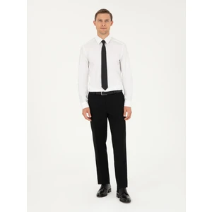 Erkek Siyah Slim Fit Kumaş Pantolon 50293817-VR046
