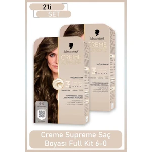 Creme Supreme Full Kit 6-0 Açık Kahve x 2 Adet