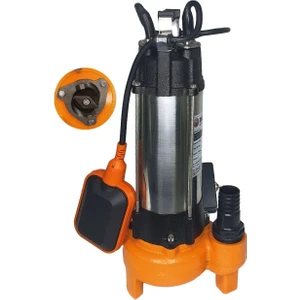 Foseptik Drenaj Logar Atık Dalgıç Su Pompası Motoru Bıçaklı Öğütücülü Şamandıralı