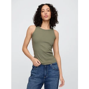 Kadın Haki Halter Yaka Atlet