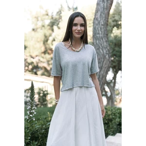 Ripley Yarım Kol Gri T-Shirt