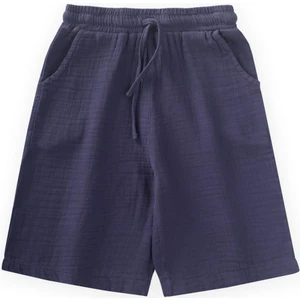 Organik Müslin Kapri 8-12 Yaş Lacivert