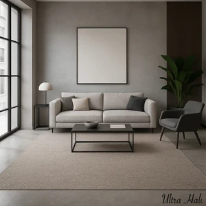 Ultra Halı Simple Sisal Serisi Kolay Temizlenen Toz Yapmayan Özel Ölçüye Uygun Sisal Halı