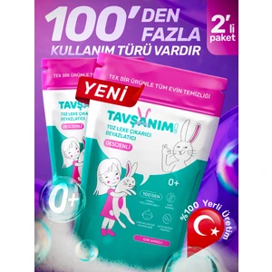 ! - 2 Adet Çamaşır ve Yüzey Için Çok Amaçlı Oksijenli Toz Leke Çıkarıcı ve Beyazlatıcı 2 x 800 gr