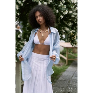 Lyra Oversize Mavi Gömlek