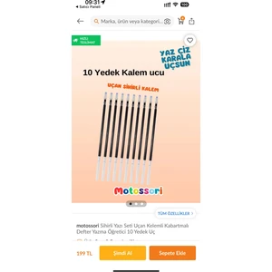 Sihirli Yazı Kalem Içi Yedeği 10 Adet - Sihirli Defter Kitap Setinde Kullanılan Kalem Içi Yedeği