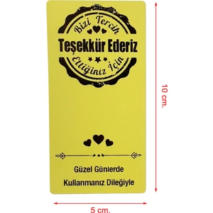 Dijital Barkod Bizi Tercih Ettiğiniz Için Teşekkür Ederiz, Güzel Günlerde Kullanın Rozet, Damga 5X10CM 100 Adet