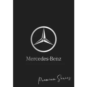 Suya Dayanıklı Yıkanabilir Mercedes Oto Paspas Kağıdı Siyah Gümüş Baskı 50 Adet - 35X50CM - Kalın