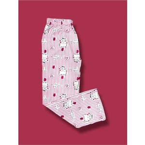 Desenli Penye Kadın Pijama Altı