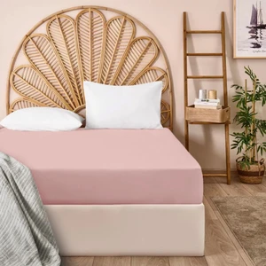 Soft Basic Çift Kişilik Lastikli Çarşaf - Gülkurusu - 180X200 cm