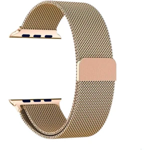 Apple Watch 10 42MM 6 7 8 9 10 Se Uyumlu 38 40 41MM Milano Metal Hasır Mıknatıslı Kordon Paslanmaz Çelik