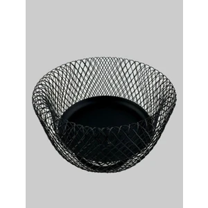 Meyve Sepeti Meyvelik Sebzelik Çok Amaçlı Şık Metal Sepet Dekoratif Organizer Sepet