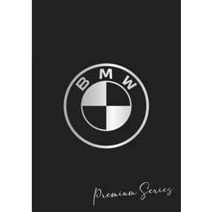 Suya Dayanıklı Yıkanabilir Bmw Oto Paspas Kağıdı Siyah Gümüş Baskı 50 Adet - 35X50CM - Kalın