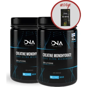 Dna Nutrition Kreatin Monohidrat 2 Adet 500 gr Ultra Mikronize Enerji Takviyesi Finlandiya Menşeli