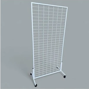 Akkaya Dekorasyon: 90X190 Tel Pano Stant( Beyaz) Tekerlekli